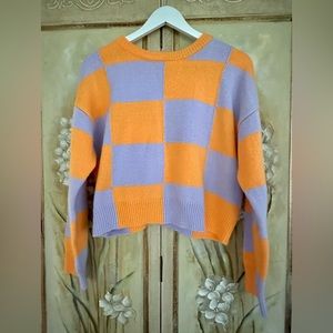 Super Cute Vibrant Checkered Sweater